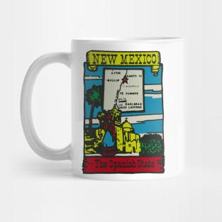 Vintage New Mexico Decal Mug